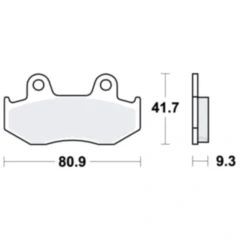 Bremsklotz Sinter Scooter TRW Alternative: 7323017 passend für: Honda SH, NES, PES