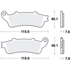 Bremsklotz Sinter vorne TRW passend für: Honda ST