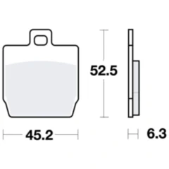 Bremsklotz Scooter TRW Alternative: 7320538 passend für: Yamaha YQ, NS, EW