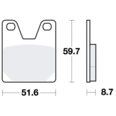 Bremsklötze Standard TRW für Motorräder 7870736