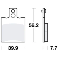 Bremsbeläge für Scooter TRW Alternative 7320203