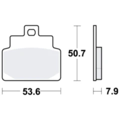 Bremsklotz LC TRW siehe 7320765 04/24 passend für: Aprilia Mojito, SR, Habana