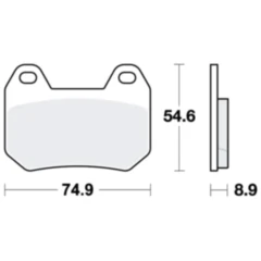 Bremsklotz Standard TRW Alternative: 7324064 passend für: BMW K, R