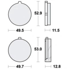 Bremsklotz Standard TRW Alternative: 7326291 passend für: Suzuki GT