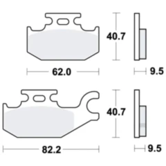Bremsklotz Sinter SI TRW Alternative: 7325608 passend für: CAN - AM Outlander, Renegade, Commander