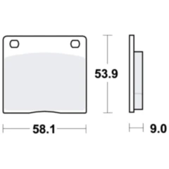 Bremsklotz Standard TRW Alternative: 7326242 passend für: Kawasaki Z, Z/ZG, Z1R