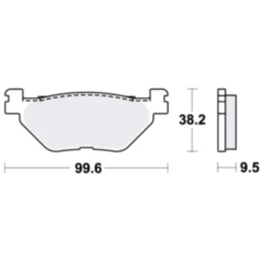 Bremsklötze Standard TRW für Motorräder 7871841
