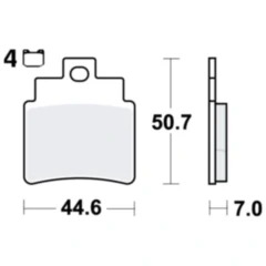 Bremsklotz Sinter Scooter TRW passend für: SYM GTS, Cruisym, Joymax, Kymco Grand Dink