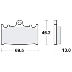 Bremsklötze Standard TRW für Motorräder 7875487