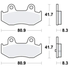 Bremsklotz Sinter Scooter TRW Alternative: 7323090 passend für: Suzuki AN