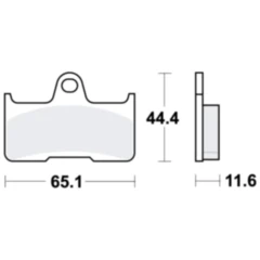 Bremsklotz Sinter SI TRW Alternative: 7320419 passend für: CFMOTO CF, CForce, Terralander