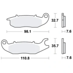 Bremsklotz Scooter TRW Alternative: 7322704 passend für: Honda ANF, XL