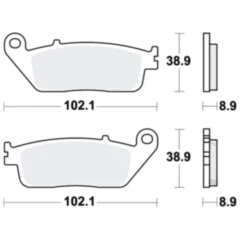 Bremsklotz Sinter Scooter TRW Alternative: 7322811 passend für: Honda FJS