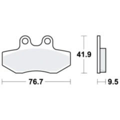 Bremsklotz Standard TRW Alternative: 7321946 passend für: Yamaha XC, YN