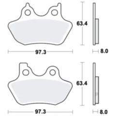Bremsklotz Sinter hinten TRW