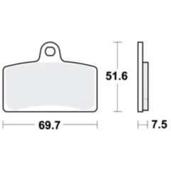 Bremsklotz Standard TRW Alternative: 7321342 passend für: Aprilia RS, RS4, Tuono
