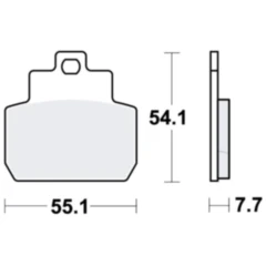 Bremsklotz Sinter Scooter TRW Alternative: 7323488 passend für: Piaggio X8, MP3, Beverly