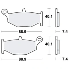 Bremsklotz Sinter für Motorräder TRW Alternative: 7322191