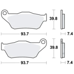 Bremsklotz Sinter Scooter TRW Alternative: 7323140 passend für: Yamaha YP