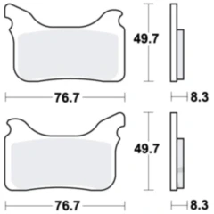 Bremsklotz Sinter RSI TRW Alternative: 7320724 passend für: Aprilia SXV, Pegaso