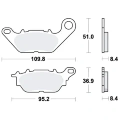Bremsklotz Standard TRW Alternative: 7370218 passend für: Yamaha GPD, MWS, XC