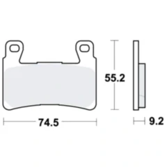 Bremsklotz Sinter vorne TRW Alternative: 7329741 passend für: Honda CBR, CB, VTR
