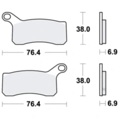 Bremsklotz Sinter SI TRW passend für: KTM SX Quad, XC Quad