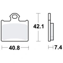 Bremsklotz Sinter SI TRW Alternative: 7323603 passend für: KTM SX, Freeride E