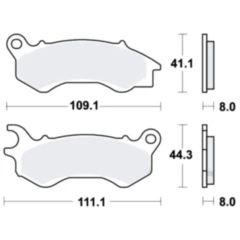 Bremsklotz Scooter TRW Alternative: 7323504 passend für: Peugeot Django, Satelis, Speedfight