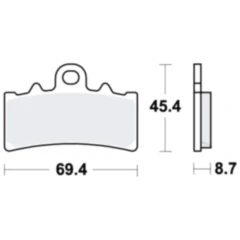 Bremsklotz Sinter vorne TRW Alternative: 7323637 passend für: BMW G, C, CE04