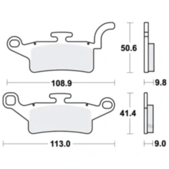 Bremsklotz Standard TRW Alternative: 7370030 passend für: Yamaha HW, YW