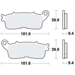 Bremsklotz Sinter hinten TRW Alternative: 7320022 passend für: Honda VFR