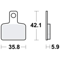 Bremsklotz Standard TRW Alternative: 7320061 passend für: Beta Evo