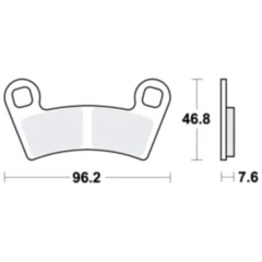 Bremsklotz Sinter SI TRW Alternative: 7370015 passend für: Polaris General, Outlaw