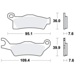 Bremsklotz Sinter SI TRW Alternative: 7370102 passend für: CAN - AM Outlander, Renegade