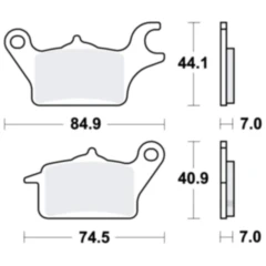 Bremsklotz LC TRW siehe 7370031 04/24 passend für: Honda C, AFS
