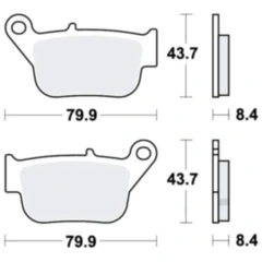 Bremsklotz Scooter TRW Alternative: 7322670 passend für: Yamaha YP