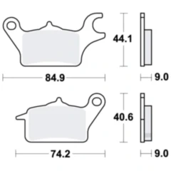 Bremsklotz Standard TRW passend für: Yamaha MW, MWS