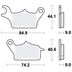 Bremsklotz Standard TRW Alternative: 7370035 passend für: Yamaha MWS, MWD, MW