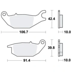 Bremsklotz Standard TRW Alternative: 7370061 passend für: Yamaha MW