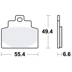 Bremsklotz Sinter Scooter TRW Alternative: 7370214 passend für: Piaggio MP3