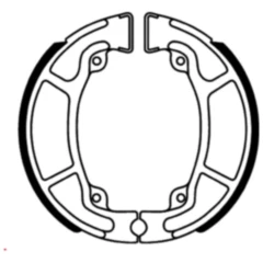 Bremsbacken mit Feder TRW passend für: Honda SH, NSC, PCX