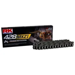 RK Standardkette 428MXZ1/120 Kette offen mit Clipschloss passend für: Kawasaki KX