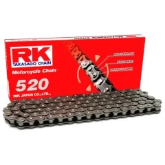 RK Standardkette 520/118 mit Clipschloss für Motorräder