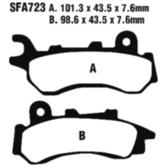 Bremsklotz Carbon Scooter EBC passend für: Honda SH