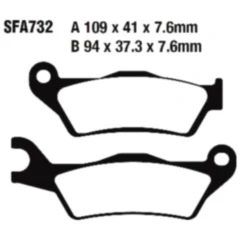 Bremsklotz Standard Scooter EBC passend für: Piaggio TPH