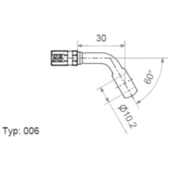 Ringfitting Vario TYP006 10 mm 60° Edelstahl