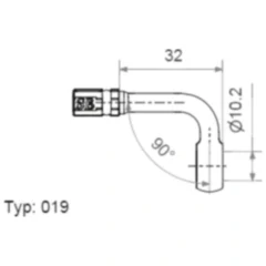 Vario Banjo Fitting TYP019 10 mm 20 S Edelstahl